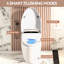 Toilette portative intelligente avec bidet intégré, siège chauffant et plusieurs méthodes de chasse, chasse d'eau siphonique, conception de batterie, lavage par bidet, séchage à air chaud intelligent, jet de réglage de la température du siège