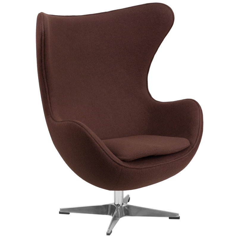 Fauteuil ballon pivotant 18 po Mankin, Brun