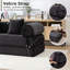 Canapé-lit modulaire en velours côtelé Boneless, convertible avec assise profonde et coussins moelleux-68968372-68968377