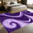 1PC Purple Swirl Abstract Geometric area rugs for Living Room, Soft and Comfortable, Suitable for all seasons, easy-to-maintain, machine washable Indoor floor mat, Under Table Farmhouse suitable for dining area, bedroom, entryway, patio, kitchen,-63787971