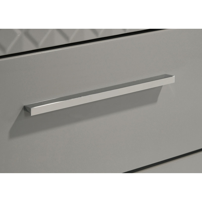 Commode 6 tiroirs Pierce Grey, Gris