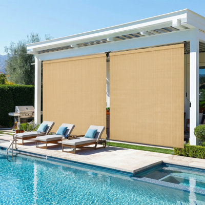 Outdoor Roller Sun Shade, Hdpe Shade Cloth, Aluminum Tube
