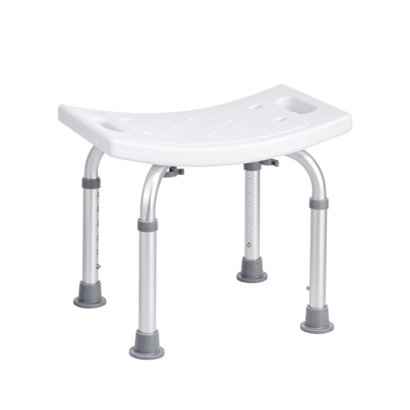 Tabouret de douche à hauteur réglable avec poignées intégrées, siège de baignoire antidérapant pour personnes âgées et handicapées, capacité de 158,8 kg