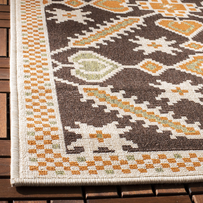 Northpoint Performance Geometric Indoor/Outdoor Area Rug, Rectangle 4' x 5'7"