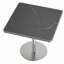 Table carrée bistro moderne tulipe 31,5 pouces avec plateau en faux marbre, facile à assembler, structure en métal robuste