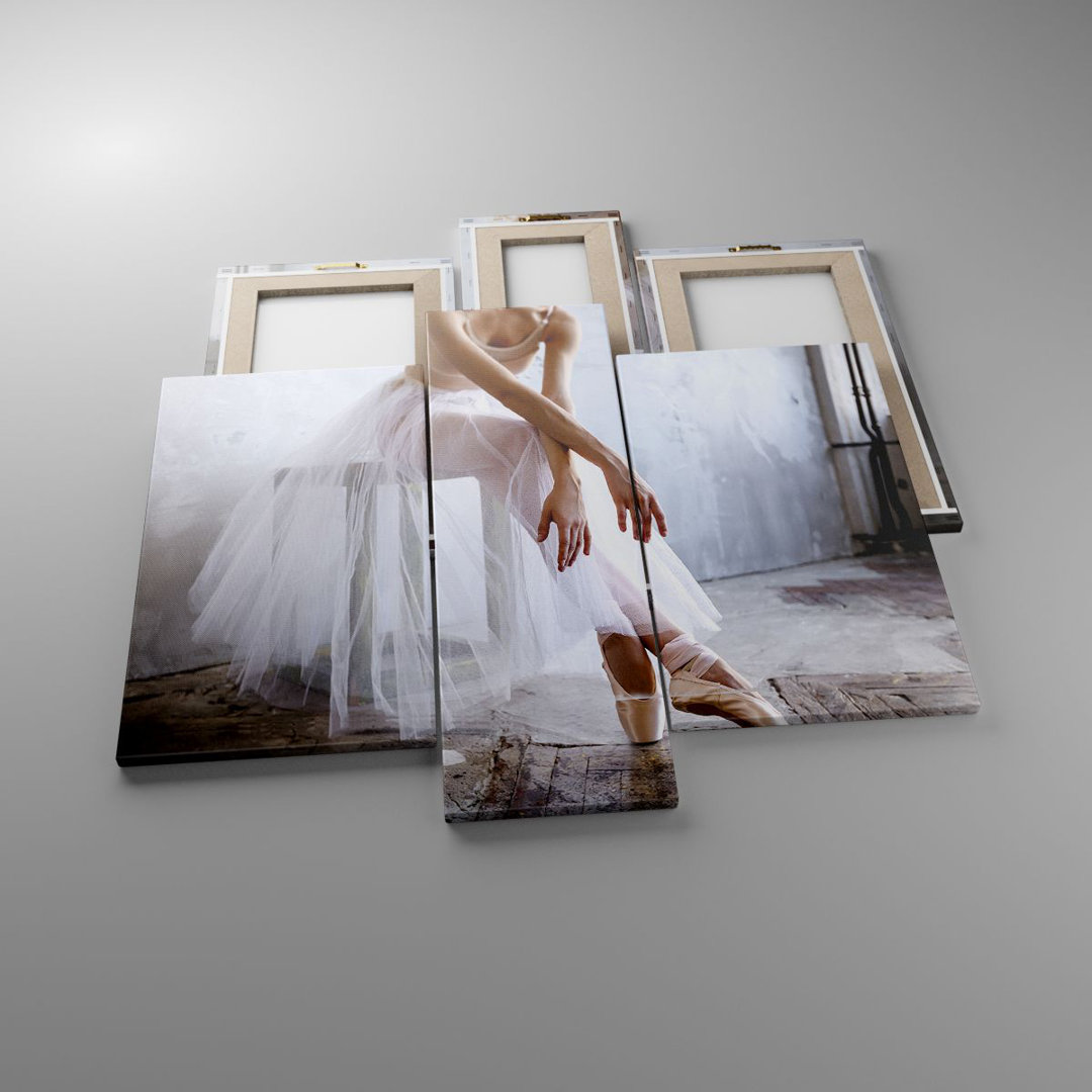 3-tlg. Fotodruck-Set Ballerina Ballet Studio