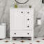 Meuble-lavabo contemporain avec lavabo en céramique, support de porte double couche et charnières à fermeture en douceur-1999492194