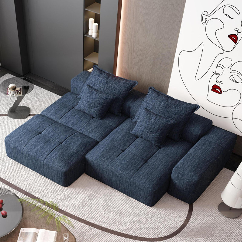 Canapé modulaire surdimensionné Modern, Bleu