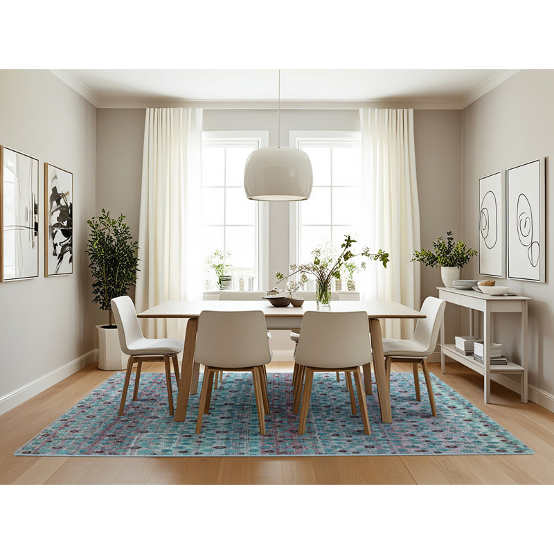 Tapis abstrait moderne 4590, Rectangle 7 pi x 10 pi