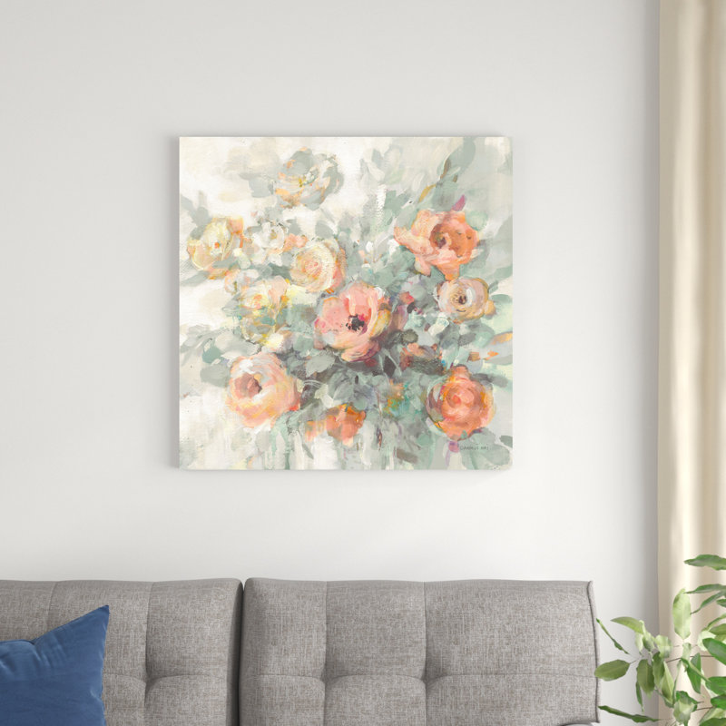 " Ode to Spring Sage " Watercolor Print, 30" H x 30" W x 1.25" D