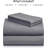 Luxclub 4 PC Light Gray King Silky Soft Cooling Extra Deep Pocket Performance Sheet Set-123418263-123418303
