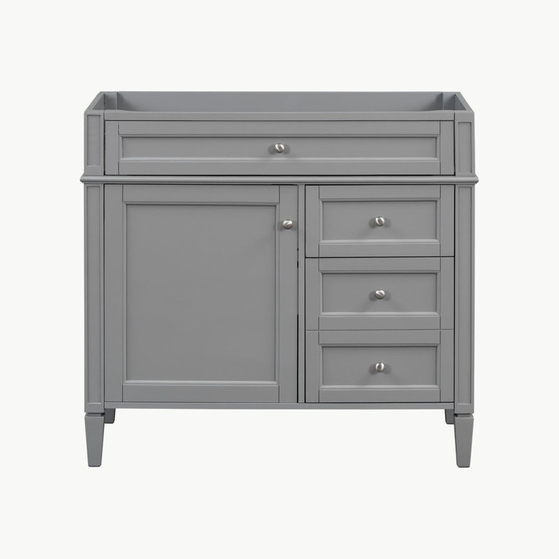 Meuble-lavabo 36 po sans lavabo supérieur, Gris