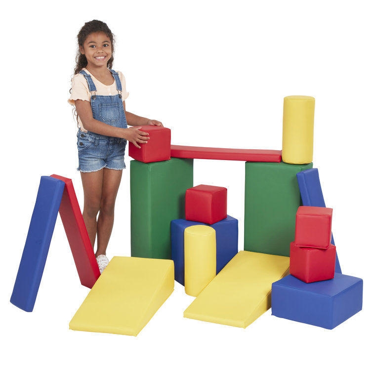 For Toddlers ECR4Kids Softzone Foam Big Blocks, 7-Piece Set Prime