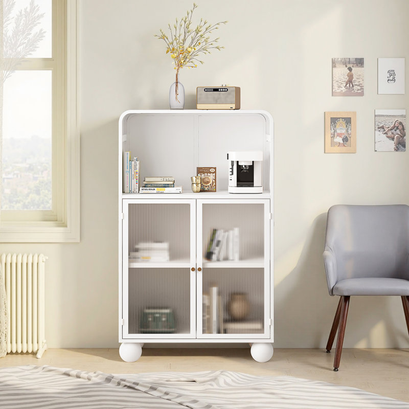 45.28" H Storage Cabinet, White