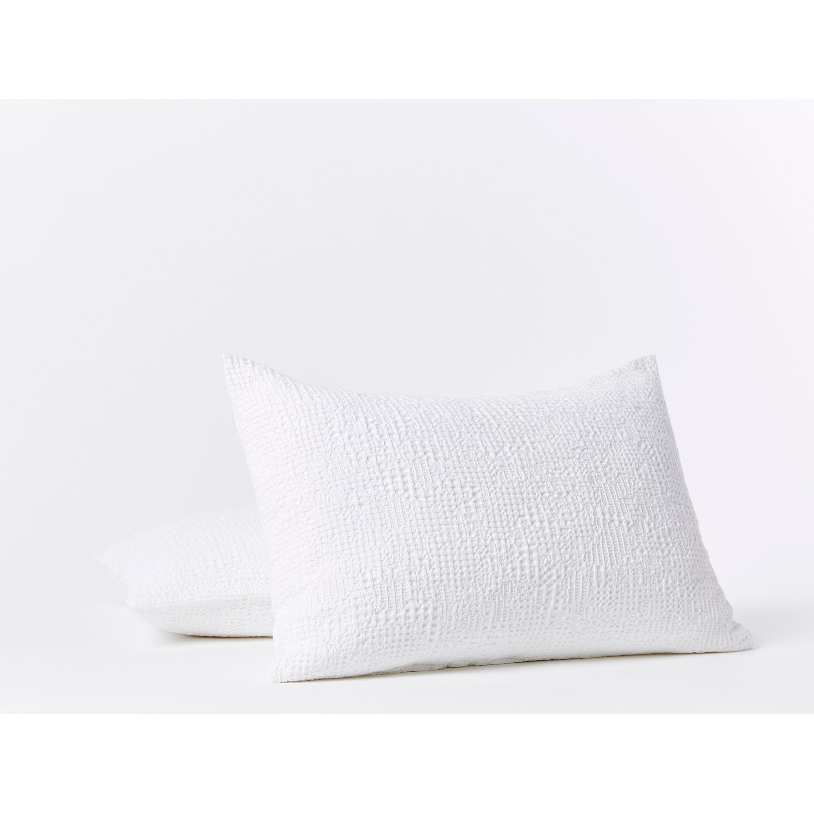 Reyes Cotton Pillow Sham, Alpine White, Standard/Twin