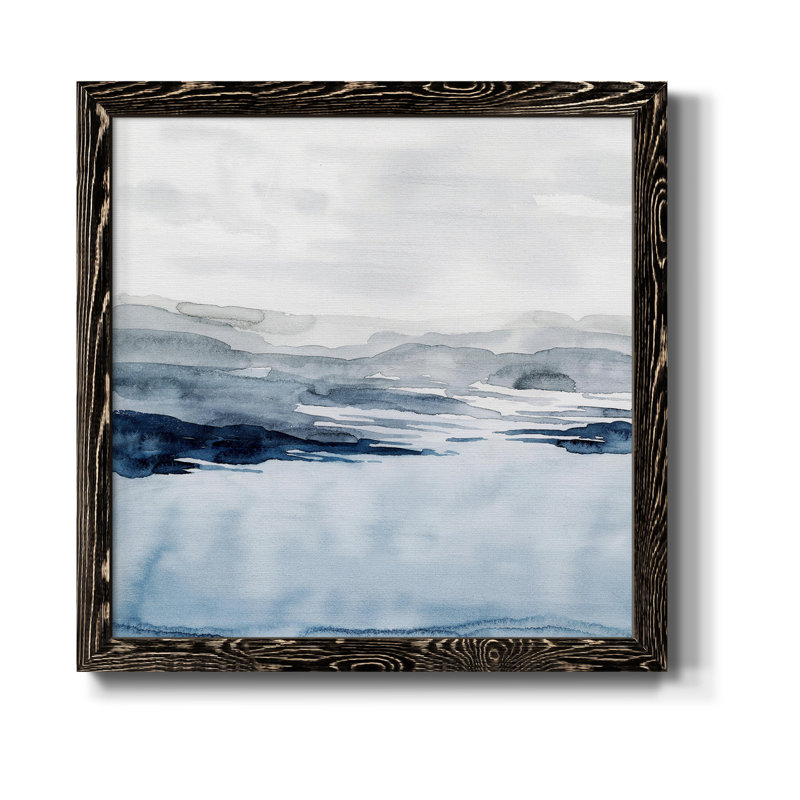 Toile encadrée Faded Horizon I-Premium - prête à être suspendue, Cadre noir, H 35,5 po x l 35,5 po x P 1,5 po