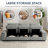 Upholstered Sofa with Removable Covers & Seat Storage-445153961-444390565