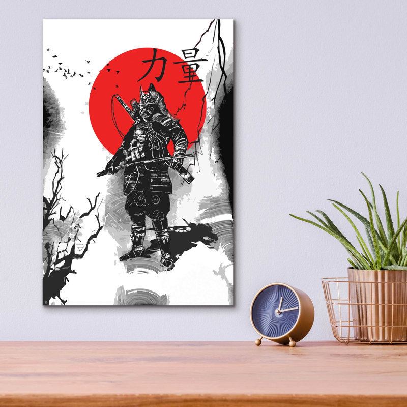 «The Last Samurai» par Epic Portfolio, art mural en verre acrylique, L 12 po x H 16 po