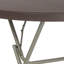Table pliante ronde en plastique rotin 2,6 pieds Noah