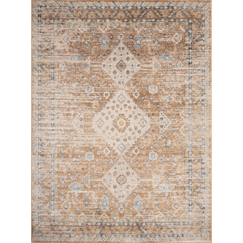 Noble GC_GEN7004 Rust 2 Ft. X 3 Ft. Area Rug, Rectangle 2' x 3'