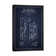 Long Telephone Blue Patent Blueprint by Aged Pixel - Gallery-Wrapped Canvas Giclée on Canvas
