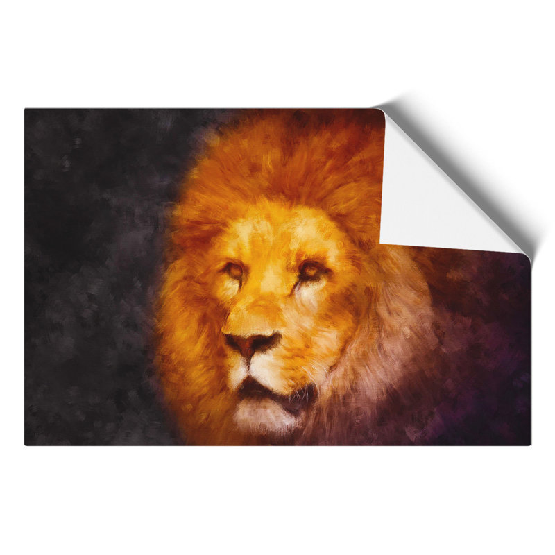 Lion Painting - Frameless Print, 30cm H x 42cm W x 0.1cm D
