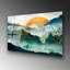 Superbe peinture murale en verre trempé 27,6 po x 39,4 po | 100% verre trempé, épaisseur: 0,16 pouce | Décoration élégante pour le salon ou le bureau, durable et facile à nettoyer, idée de cadeau parfaite