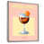 Cadre flottant argent