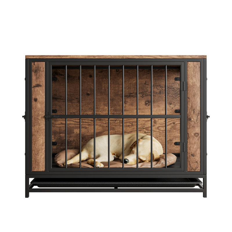 Darrelle Steel Furniture Style Crate, Large (25.20" H x 22.04" W x 32.68" D)