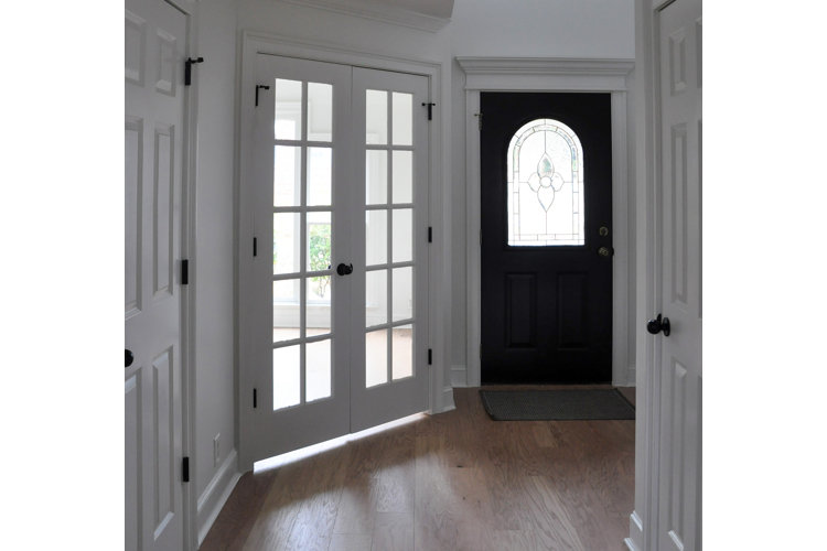 black matte door