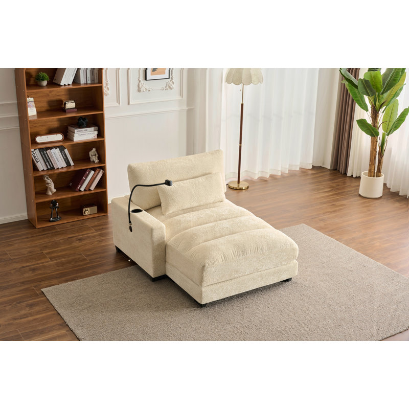 Canapé inclinable avec support, canapé inclinable simple confortable, conception ergonomique, convient aux espaces de loisirs, chenille