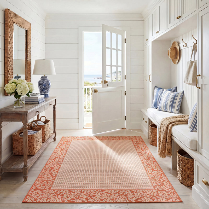 Herefordshire Performance Floral Indoor/Outdoor Area Rug, Rectangle 5'3" x 7'7"