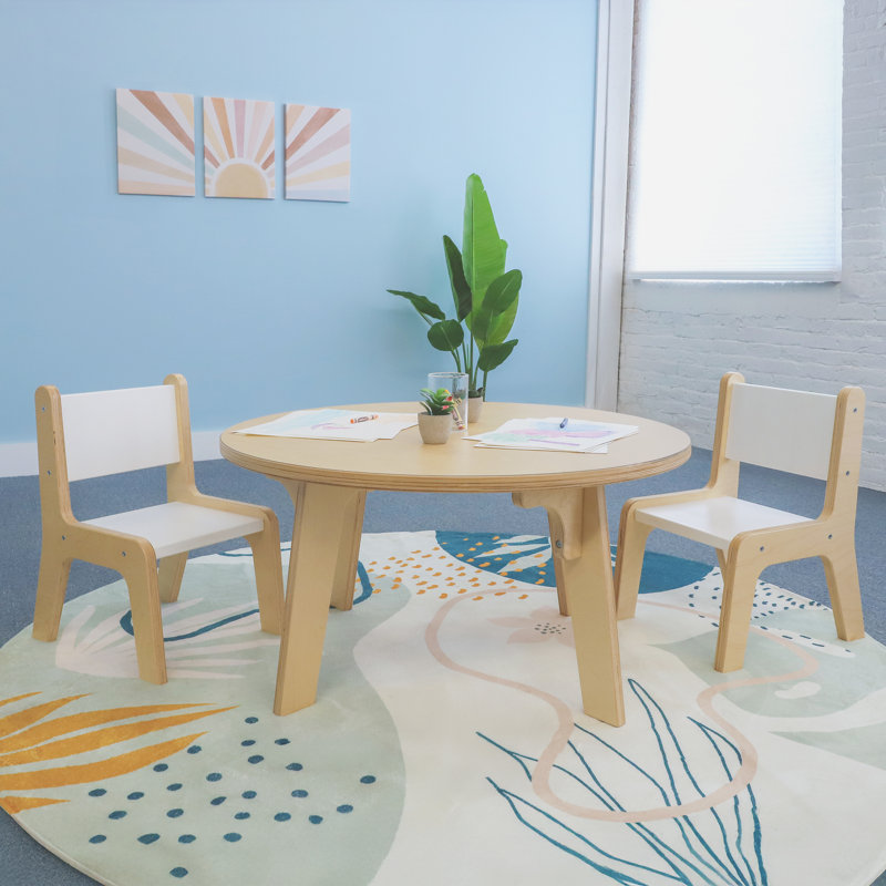 Table d'activité circulaire, H 18 po x l 35 po x P 35 po