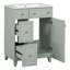 Armoire de meuble-lavabo 24 po avec lavabo en céramique, 2 tiroirs-594756133