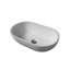Lavabo de salle de bain vasque ovale blanc