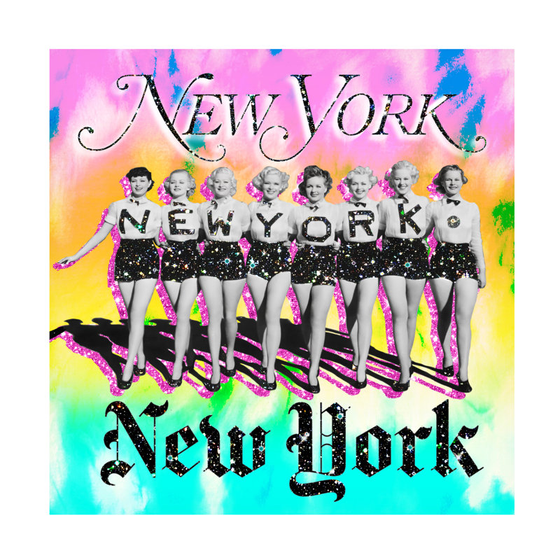 Jess Stempel, New York, art sur toile New York, H 24 po x l 24 po