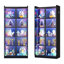Vitrine H 65 po avec portes en verre et lumière RVB-480352896