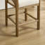 Tabouret de comptoir rembourré avec structure en bois massif, tabouret de bar à hauteur de barre en forme d'arche pour cuisine / salle à manger / restaurant-1683481714