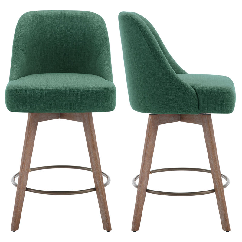 26'' Swivel Counter & Bar Stool, Green