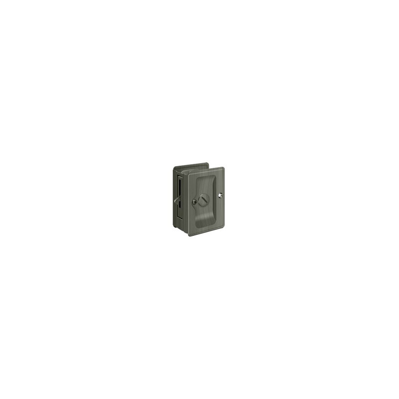 Pocket Door Hardware, Antique Nickel