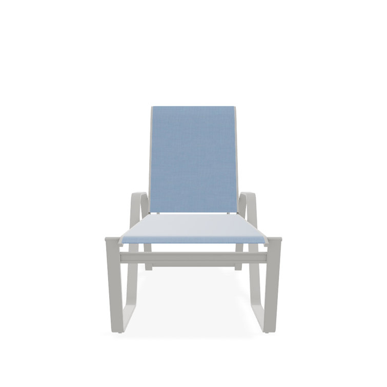 Holna Outdoor Rust-Resistant Metal Chaise Lounge