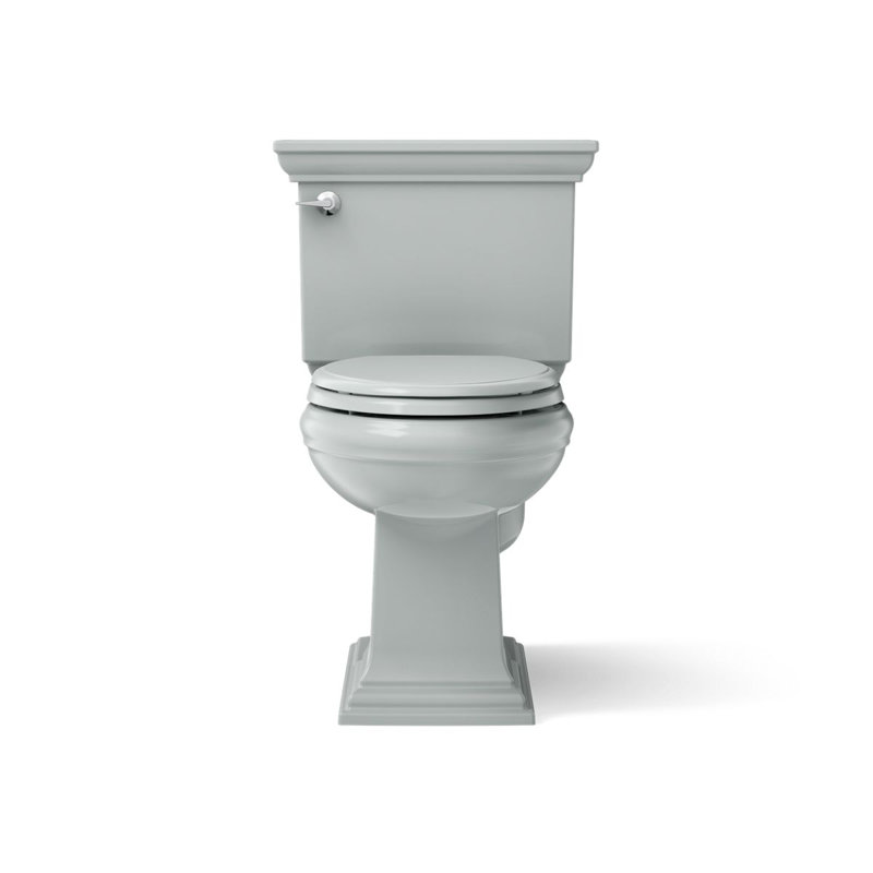 Memoirs® Stately Comfort Height 1.28 GPF Elongated Two-Piece Toilet, Ice Grey, Left-Hand