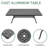 8-Person Patio 82.68" L Rectangle Dining Set with Umbrella Hole, 8 Stackable Chairs with Brown Cushions-20223002-20223003