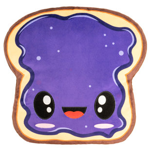  Grape Jelly - Gourmet Scented Stuffed Plush - Accent, Throw, Decorative Pillows - Kids Room Decor
