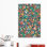 «Colorful Colorful Petals Green» par Ninola Design - reproduction d'art