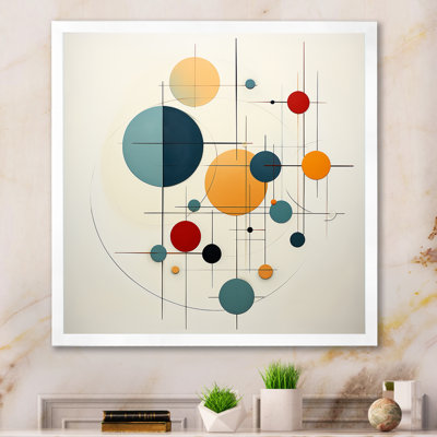 Distant Galaxies Midcentury Elegant Retro I - Abstract Midcentury, reproduction d'art encadrée