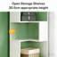 5-Tier Display Shelf,L-Shaped Bookcase,Corner Storage Bookcase