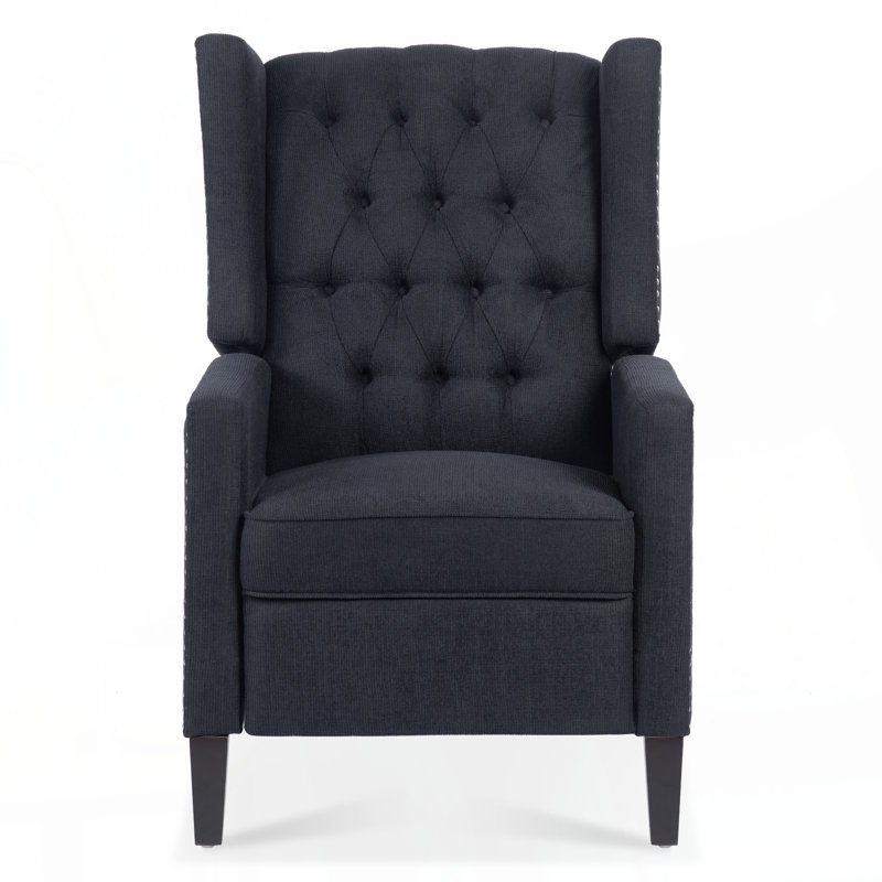 Fauteuil inclinable manuel de 27,16 po de large, Noir