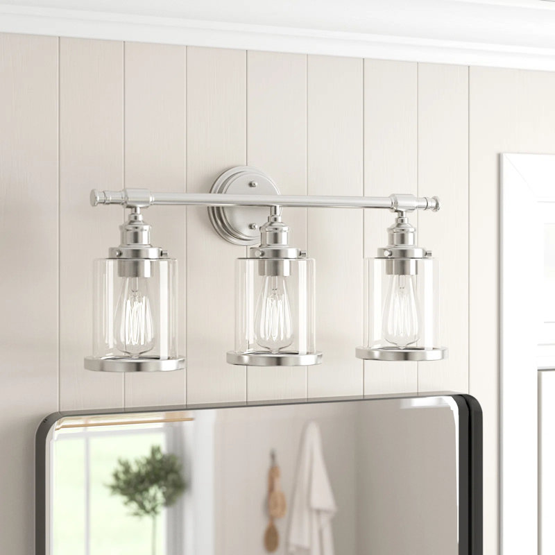 Ashod 3 - Light Dimmable Vanity Light with Bathroom Accessories