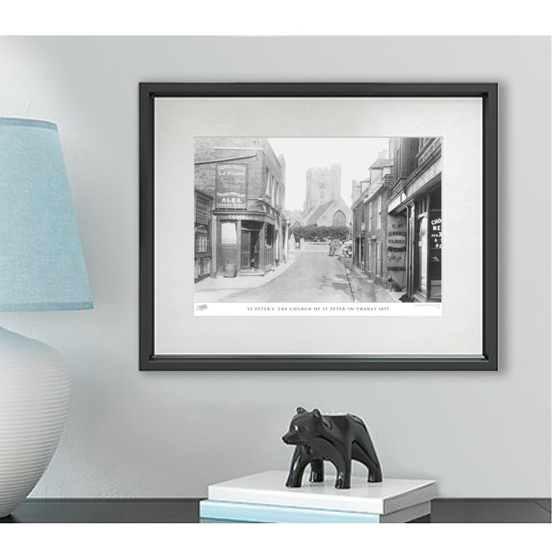 St Peter's, The Church Of St Peter-in-Thanet 1897 by Francis Frith - Single Picture Frame Print, 28cm H x 36cm W x 2.3cm D